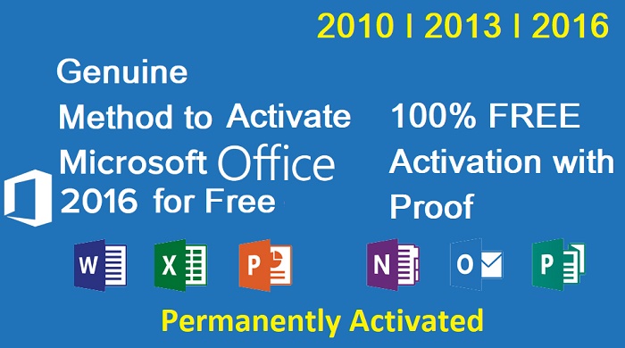 Activate Microsoft Office 2016 for free