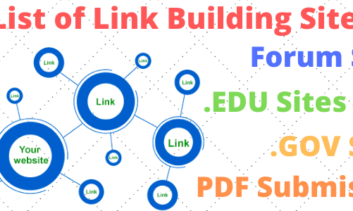 List of Link Building Sites